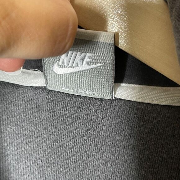 Nike Jacket Womens Medium Gray Full Zip Pockets Athletic Outdoor Y2K - Picture 6 of 11